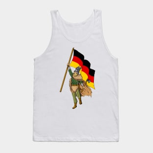 Germanic warrior with flag - Germany Tank Top